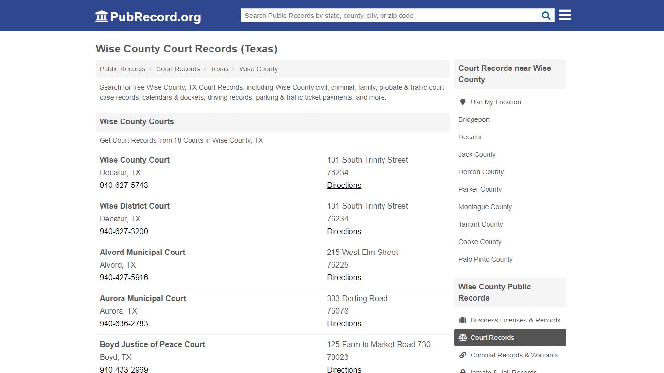 Free Wise County Court Records (Texas Court Records)